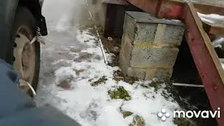 Первое опробование самодельных браслетов противоскольжения.