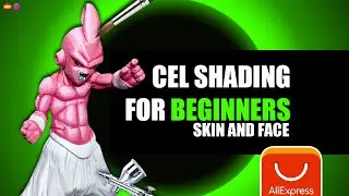 CEL-SHADING Tutorial for BEGINNERS - Buu Dragon Ball Z - How to paint skin and face - Episode 1