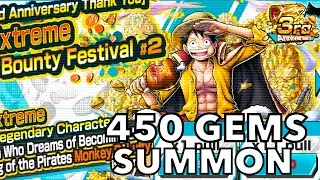 450💎 EX LUFFY Summon(Bad Luck continues😭) | One Piece Bounty Rush