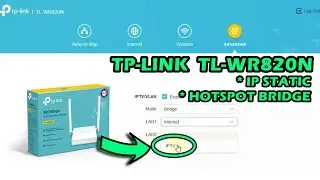 Setting TP-Link TL-WR820N IP Static + Hotspot Bridge | MAC Binding | Limit Speed | Simple Queues