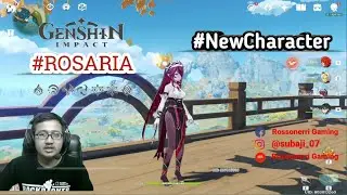 GAMEPLAY NEW CHARACTER ROSARIA GENSHIN IMPACT .