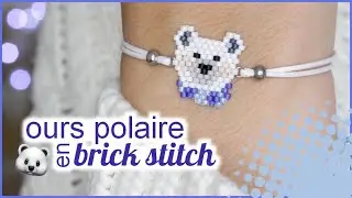 🐻 DIY idée cadeau - Bracelet ours polaire en perles miyuki