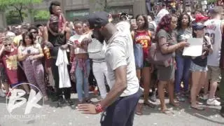 Lebron James Greets the Crowd - (Official Cavs Parade)