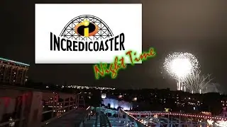 Incredicoaster Night FRONT ROW POV HD Disneyland Park