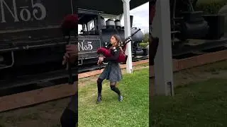 Performing Crazy Train for a train in Alaska