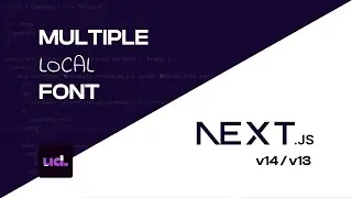 How to add the Multiple Local/External Fonts to our NextJS14 Project(or NextJS13)