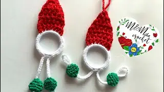 Ornament crosetat de Crăciun cu wafer #mmihacrochet #crochet #breloc