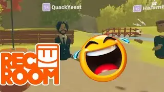 I played frisbee golf in Rec Room with my friends and it was AWESOME
