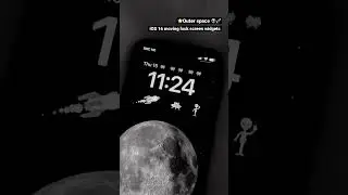 Space widgets for iPhone lock screen! Animated GIF 