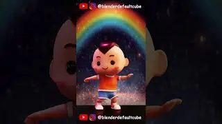 Dancing Boy in Rainbow #blender #shorts
