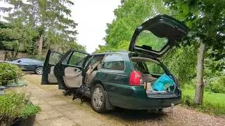Timelapse of me reinstalling the headlining into my Rover 75.