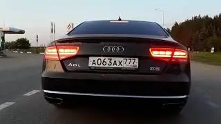Спортивная выхлопная система на Audi A8 W12