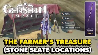 The Farmer's Treasure Guide (All 4 Stone Slate Locations) In Genshin Impact