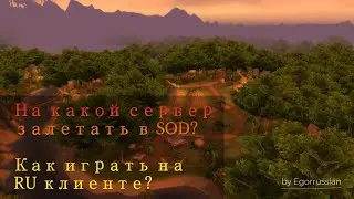 На какой сервер залетать в SOD? World of Warcraft: Season of Discovery! Как играть на ru клиенте?