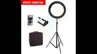 Ring Light Sürekli Işık 36Adet Büyük Led Işık 6500K Işık Kumandalı