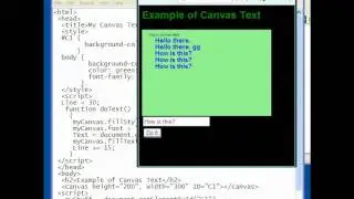 HTML 5 Javascript  Lesson-20  Canvas Text