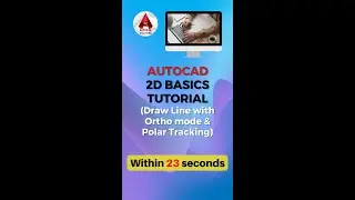 Autocad 2D basics tutorial | Draw Inclined Line  