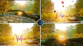 New Trending Nature Name Art Video editing in Alight Motion Instagram trending video editing