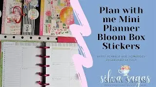 Plan With Me Mini | Happy Planner Bloom Box Stickers