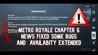METRO ROYALE PERMANENT MODE?  CHAPTER 6  RELEASE DATE BUG FIXED AVAILABITY EXTENDED AND MORE