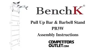 BenchK Metal Pull-Up Bar and Barbell Stand PB3W - Assembly Instructions
