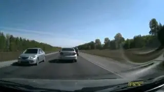 Car Crashes into Motorbike