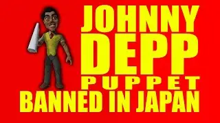 Johnny Depp as Ed Wood BANNED IN JAPAN- puppet sculpt for Stop Motion