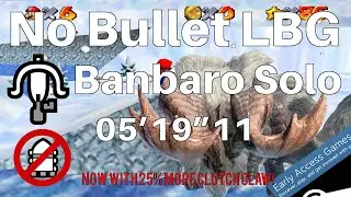 MHW Iceborne - No Bullet Light Bowgun Banbaro Solo (Clutch Claw/Melee LBG build) - 05'19"11 [Beta]