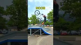 Best skatepark tricks with mountainbike 🔥    #mtb #tricks #bike #jump #wheeling #vélo