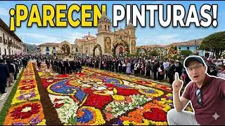 These carpets are spectacular - Holy Week in Tarma