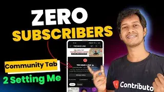 How To Enable Community tab on Zero Subscribers 2023