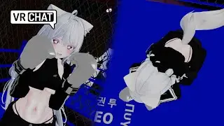 The cutie boxing girl go sparring with you VRchat POV BOXING