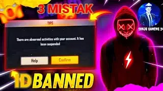 3 MISTAKE AFTER FREE FIRE ID BANNED 🚫 😱 FREE FIRE TIPS AND TRICKS #freefire @sanjugaming24