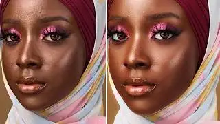 How To Edit and Retouch a Portrait In Photoshop | Skin Smoothing and Color Grade