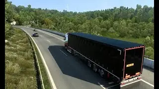Дальнобой, путешествую по Германии еду из Штутгарт в Нюрнберг (Euro truck simulator 2)