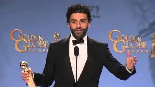Oscar Isaac - Pressroom - Best Actor - Limited Series or TV Movie - Golden Globes 2016