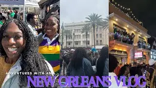 NEW ORLEANS TRAVEL VLOG | GIRLS TRIP TO NEW ORLEANS , MARDI GRAS 2024 & MORE | Adventures with Ama