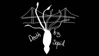 Squid attacking bridge Procreate app tshirt