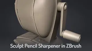 ZBrush | Boston Vintage Champion Pencil Sharpener | Sculpt