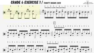 Grade 6 Exercise 1 - Trinity Drums 2020