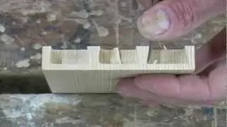 Der Zinkenknecht, Halbverdeckte Zinken, halfblind dovetails