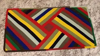 Сидушка, коврик  из полос.