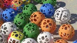 OrBLock - Interlocking Cube Sphere - Practical 3d Printing
