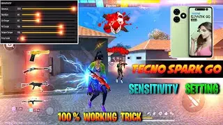 Free Fire Headshot Setting || Tecno Spark Go [ Sensi + Hud + Dpi ] Setting ⚙️ Free Fire 🔥