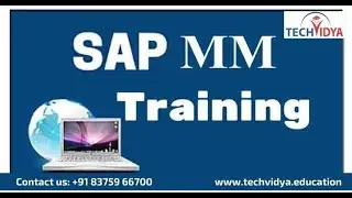 SAP MM Free Training | SAP Material Management Training | TechVidya