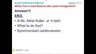 Acute Pulmonary Edema : Cardiology Chapter 7