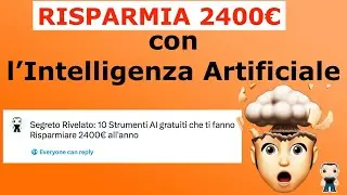 10 Strumenti per Intelligenza Artificiale GRATIS: Risparmia 2400€ con ChatGPT, Gemini, Grok e altri