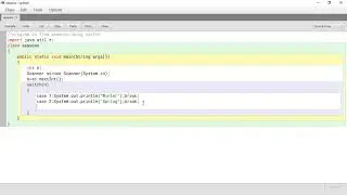 BlueJ Environment  Java Programming  Claas 9 ICSE Program for Switch Command