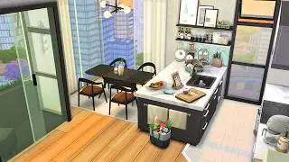 Tiny Cluttered Apartment (1310 21 Chic Street)  🌆 Sims 4 Speed Build Stop Motion (NO CC)
