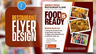 Restaurant Flyer Design in Pixellab